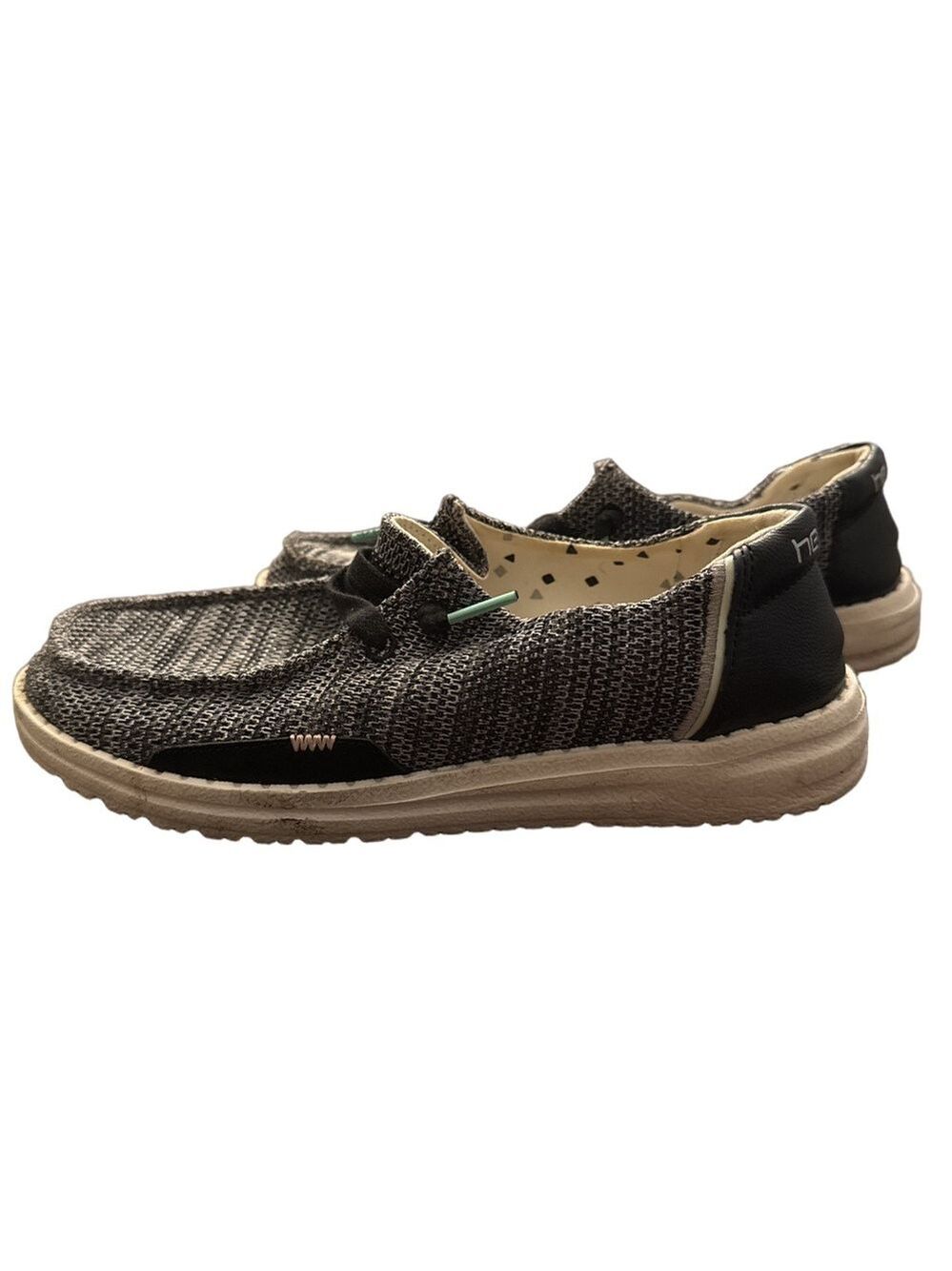 Hey Dude Women's Wendy Sox Sparkling Black shoes. Size 6